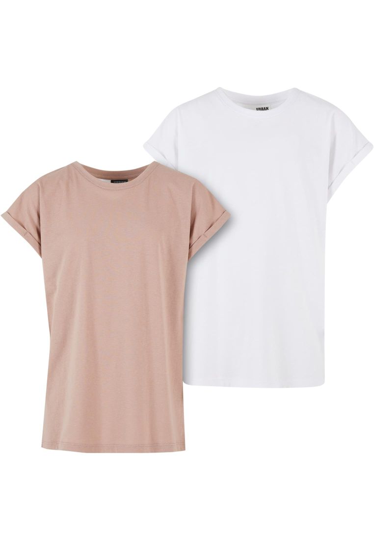 Basic Girls Extended Shoulder Tee 2-Pack - Urban Classic