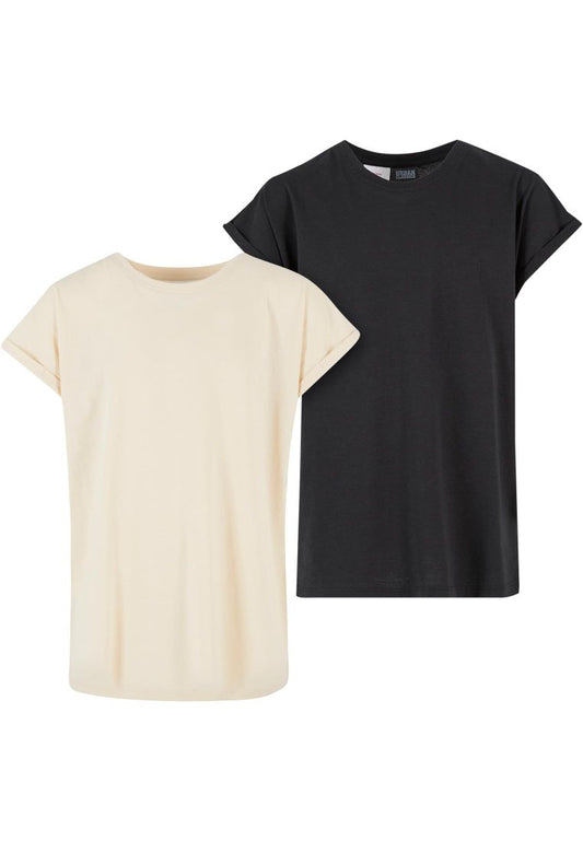 Basic Girls Extended Shoulder Tee 2-Pack  - Urban Classic